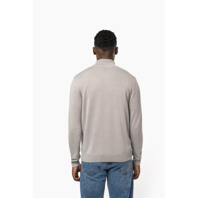 Men's zip neck jumper